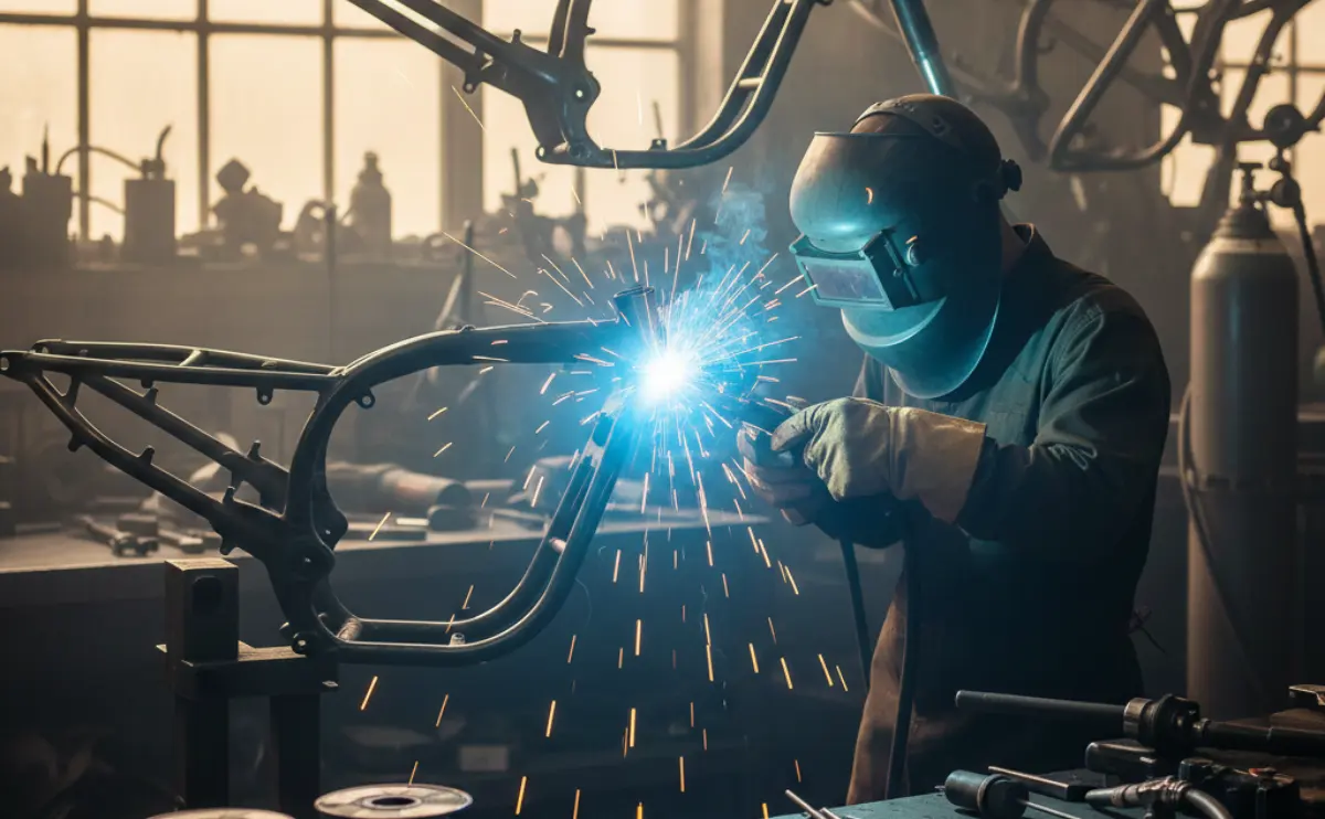 jenis kawat las untuk rangka motor